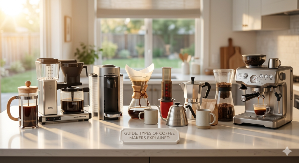 Different Types of Coffee Makers Explained: Which One is Right for You?