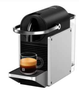 Nespresso Pixie Silver Redesign coffee maker